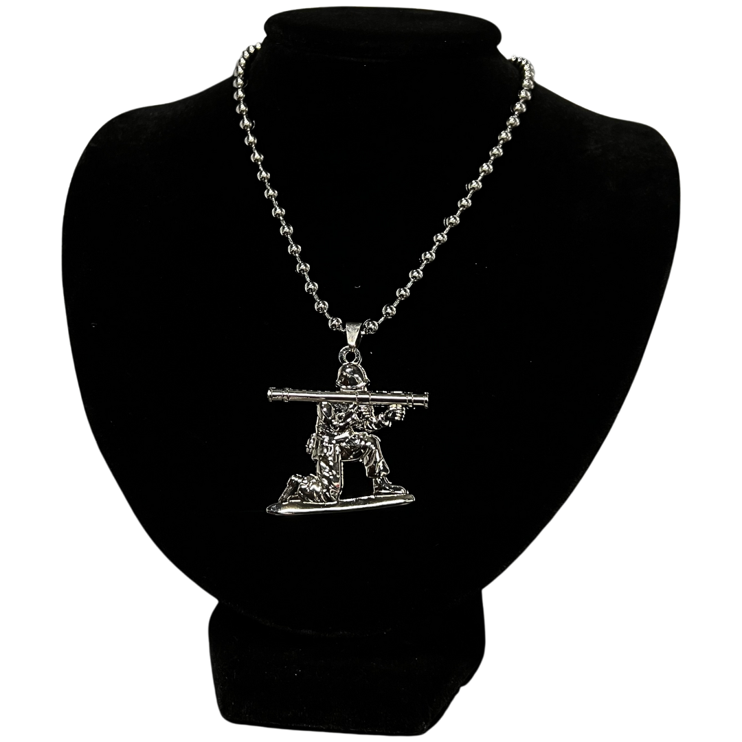 Toy Soldiers Necklace - Bazooka Man