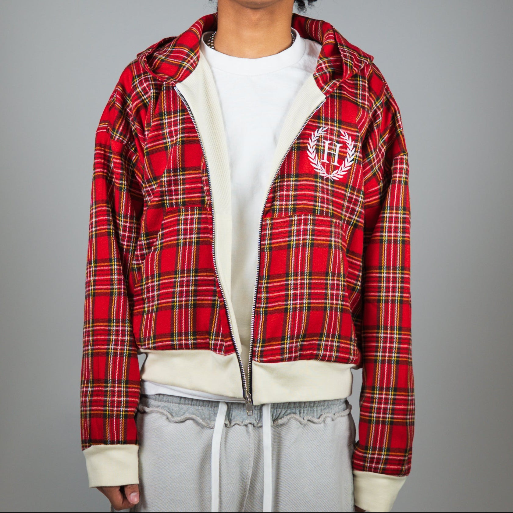 Saturday Reversible Plaid Zip Up