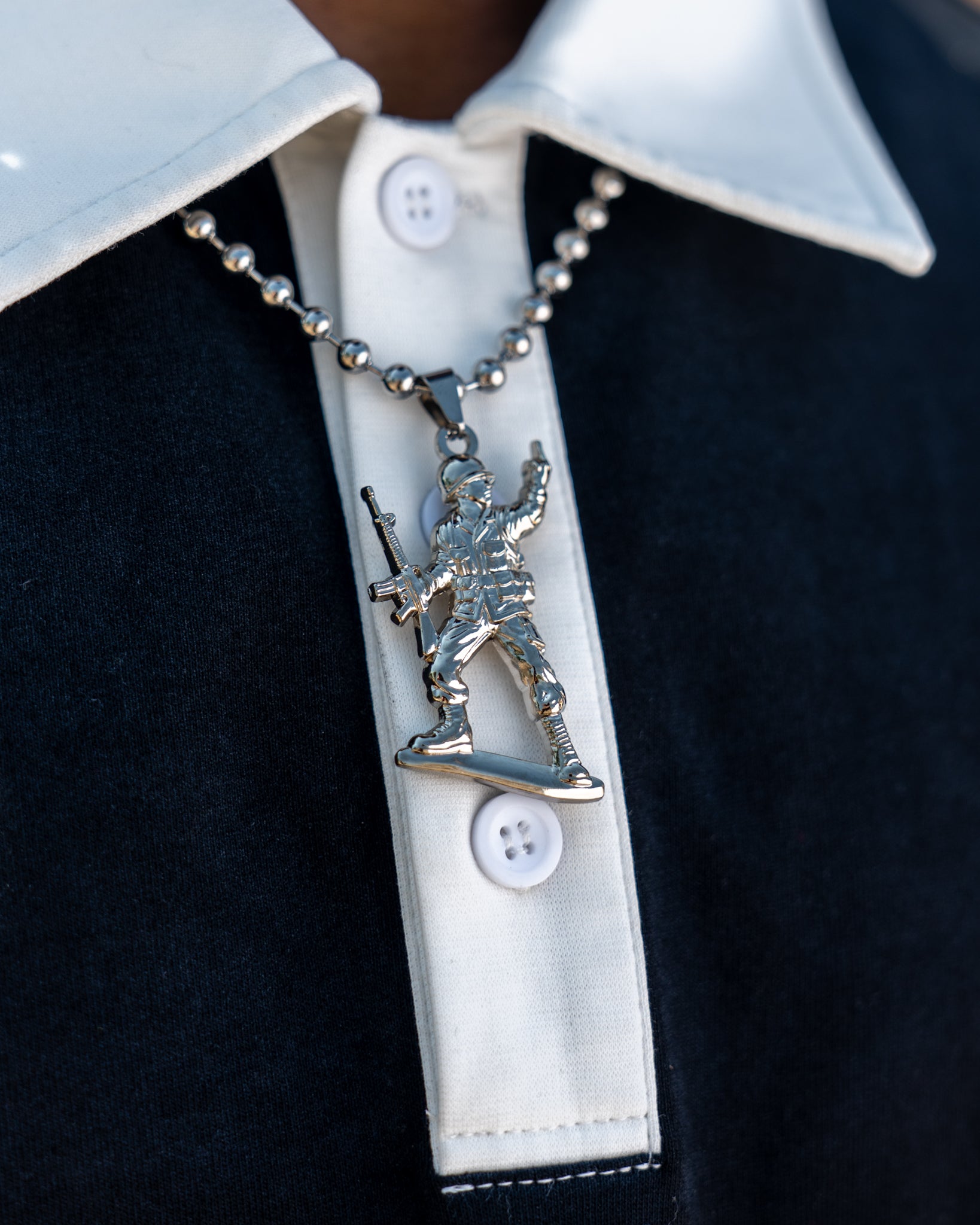 Toy Soldiers Necklace - F U