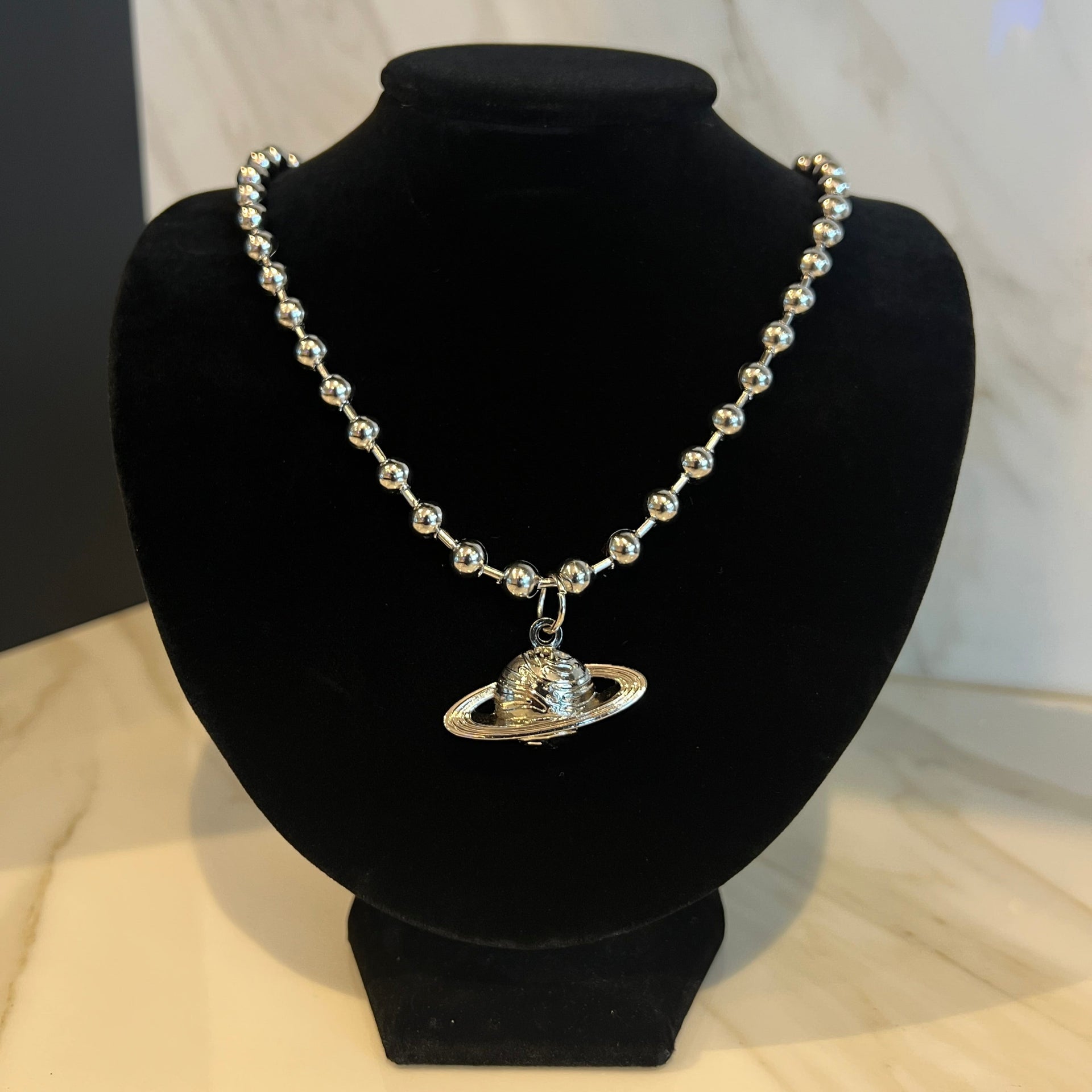 Astro Saturn Chain - Silver