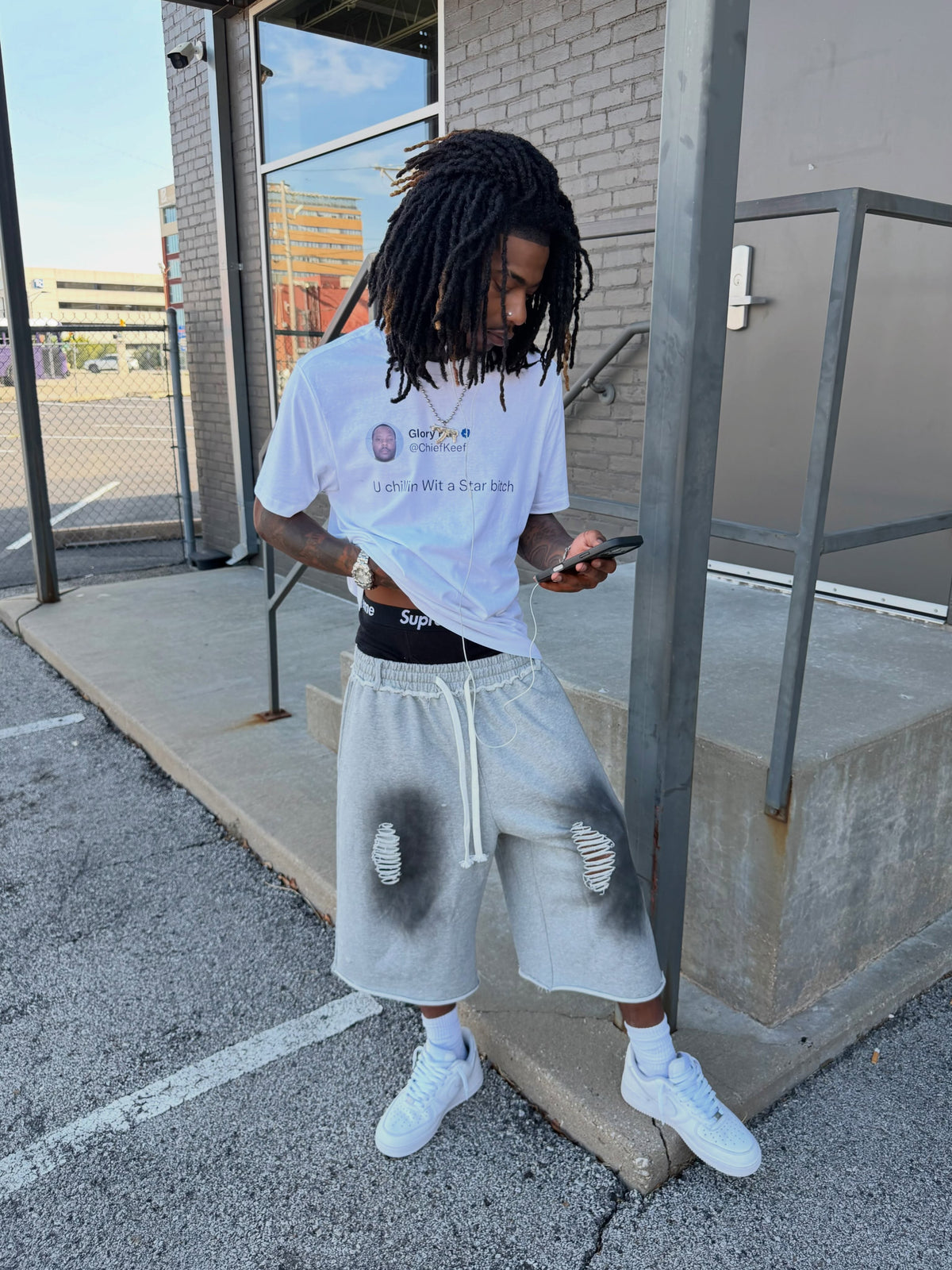 Burnt 3/4 Shorts - Ash Collection